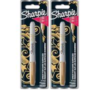 Sharpie Metallic Permanent Markers | Fine Point for Bold Details | Gold | 1 Marker Pen (Pack of 2)