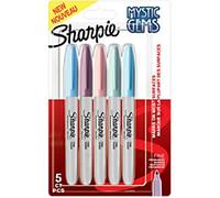Sharpie Mystic Gems 2157670 Permanent Marker Fine Bullet - 3 mm Assorted Non Refillable Pack of 5