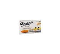Sharpie Neon Fine Point Permanent Markers, 12 Neon Orange Markers
