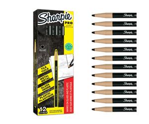 Sharpie Peel Off China Markers | Fine Point | Black | Wax Marks on black