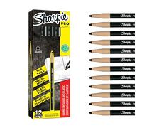 Sharpie Peel Off China Markers | Fine Point | Black | Wax Marks on Glass & Plastic | 12 Count