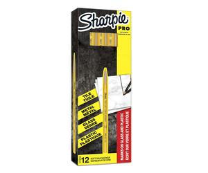 Sharpie Peel Off China Markers Fine Point Yellow Wax Marks on Glass & Plas