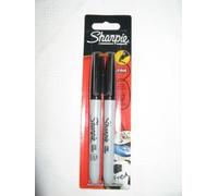 Sharpie Permanent Marker Fine Tip 1.0mm Line Black x2