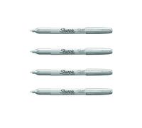 Sharpie permanent Marker | Metallic Silver | Pack 4 count