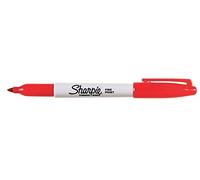 Sharpie Permanent Marker Pens Fine Bullet Tip 1 mm Pack of 3 Redaa