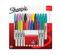 Sharpie Permanent Markers | Fine Point | Assorted Colours | 24 Count