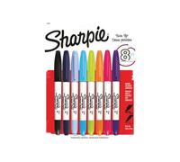 Sharpie Permanent Marker Twin Tip Assorted (Pack of 8) 2065409
