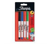 Sharpie Permanent Markers | Ultra-Fine Point | Assorted Classic Colours | 4 Count