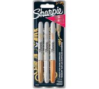 Sharpie Metallic Permanent Marker Pen Fine Assorted (3 Pack) 1849114