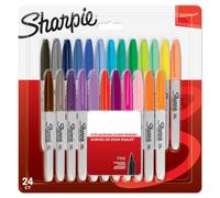 Sharpie Permanent Markers Fine Point Assorted Colours 12 Count fun colours