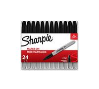 Sharpie Permanent Markers | Fine Point | Black | 24 Count