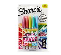 Sharpie Permanent Markers | Fine Point | Colour Burst | 5 Count