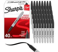 Sharpie Permanent Markers | Fine Point for Bold Details | Black Ink | 40 Marker