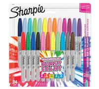 Sharpie Limited Edition Colour Burst Fine Tip Permanent Markers - 24 Pack