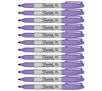Sharpie Permanent Markers, Fine Point, Light Purple Ink, Pack of 12