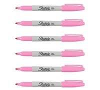 Sharpie Permanent Markers, Fine Point, Pink - Pack of 6 - Vibrant, Quick-Drying & Fade-Resistant Ink for Art, Crafts, DIY & Office Use