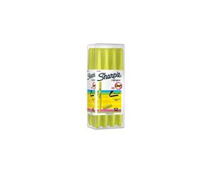 Sharpie Pocket Style Highlighter, Fluorescent Yellow, 12 Count