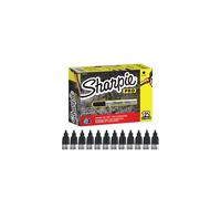Sharpie Pro Industrial Strength Permanent Markers | Bullet Tip | Black Ink | 12 Count