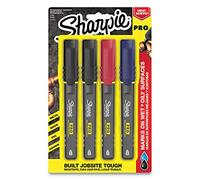 Sharpie Pro Permanent Marker, Fine Point, Assorted Colors, 4-Count Marker (2018324)