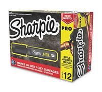 Sharpie Pro Permanent Marker, Medium, Chisel Tip, Red, 12-Count Marker (2018327)