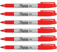 Sharpie Red Fine Markers - Pack of 6