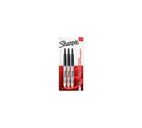 Sharpie Retractable Permanent Markers, Ultra Fine Point, Black, 3 Coun