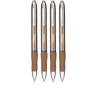 Sharpie S-Gel 0.7mm Gel Pen, Blue Ink, Champagne Gold, 4 Pack