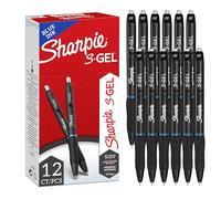 Sharpie Gel Pen S-Gel Retractable - Medium Point (0.7mm) Blue Ink - 12 Pack
