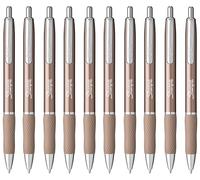 Sharpie S-Gel Pens | Medium Point 0.7mm | Black Ink | Pack of 10 | Metal Barrel Gel Pens | Rose Gold