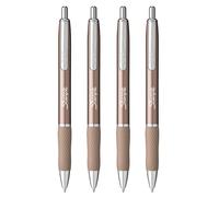 Sharpie S-Gel Pens | Medium Point 0.7mm | Black Ink | Metal Barrel Gel Pens | Rose Gold | Pack of 4