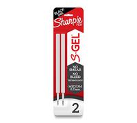 Sharpie S-Gel Refills, Black Ink Gel Pen Refills, Medium Point (0.7mm), (6 Packs of 2)