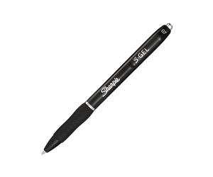 Sharpie S-Gel Retractable Gel Point Pen Black Pack of 12 (2136595)
