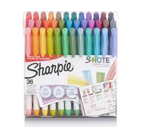 Sharpie S-Note Creative Markers, Highlighters, Assorted Colors, Chisel Tip, 36 Count