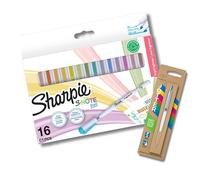 Sharpie S-Note Duo Highlighters | Dual Ended Pastel Creative Markers |16 Count + Parker Jotter Originals Ballpoint Pen