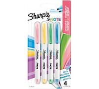 Sharpie S-Note Highlighter Assorted Medium Chisel Pack of 4