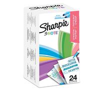Sharpie S-Note Highlighter Pens, Part Art Marker, Part Highlighter to Draw, Write and More, Chisel Tip, Assorted Pastel Colours, 24 Count