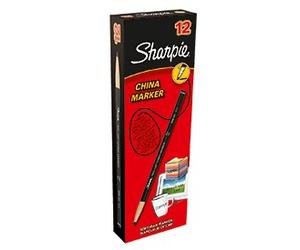 Sharpie S0305071 Black China Marker Box of 12