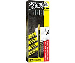 Sharpie S0305071 China Marker Fine Bullet Black Pack of 12