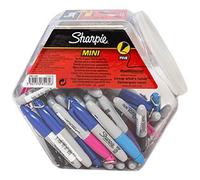 Sharpie Mini Permanent Markers - Fine Point, Pocket-Sized Key Ring - 72 Count, 8 Assorted Colours