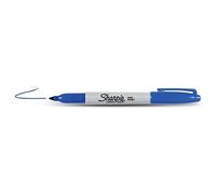 SHARPIE Set of 6 Fine Permanent Markers, Blue