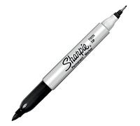 Sharpie Twin Tip 2 in 1 Ultra Fine/Fine Tip Marker - Black