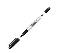 Sharpie Twin Tip Black Marker 12pcs