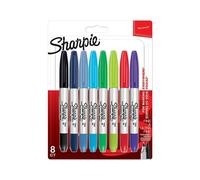 Sharpie Twin Tip Permanent Marker Pens Assorted Colours Pack of 8 (2065409)