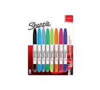 Sharpie Twin Tip Permanent Markers | Fine & Ultra-Fine Points | Assorted Colours | 8 Marker Pens