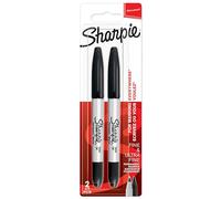 Sharpie Twin Pk Fine & Ultra Fine, Blk