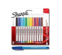 Sharpie Ultra Fine Permanent Marker |Blister of 12| + PaperMate Pen Gift