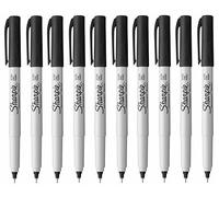 Sharpie Ultra Fine Point Permanent Marker Pens - Black Ink - Pack of 10