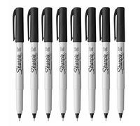 Sharpie Ultra Fine Point Permanent Marker Pens - Black Ink - Pack of 8