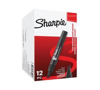 Sharpie W10 Permanent Marker Chisel Tip Black (Pack of 12) S0192652