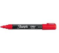 Sharpie Whiteboard Chalk Writing Marker Wet Erase Pens Medium Thick Tips Red Ink 1 Count (Red)